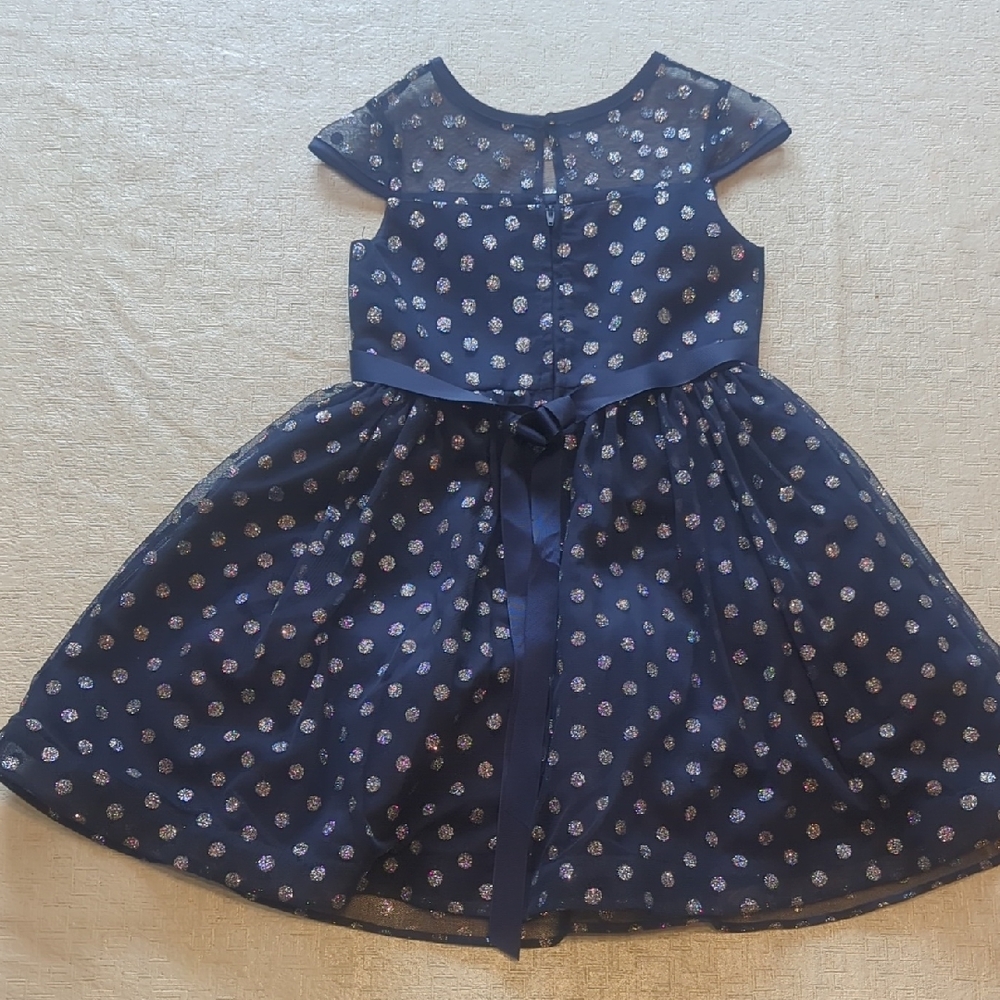 Dress Girls Special Occasions By Rare Editions Size 6 Sparkle & Polka dots Fancy - Picture 4 of 11
